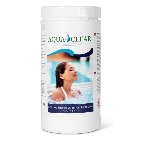 Aqua Excellent Klor Långsamlösande Tabletter 20gr 1kg – SpaCenter Göteborg