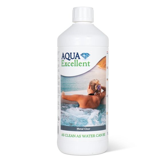 Aqua Excellent Metal Clear, mot missfärgning 1l – SpaCenter Göteborg