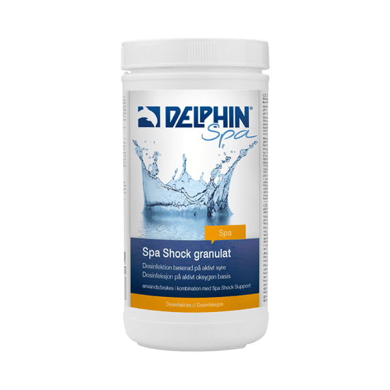 Delphin Spa Shock Aktivt Syre, Granulat, 1kg – SpaCenter Göteborg