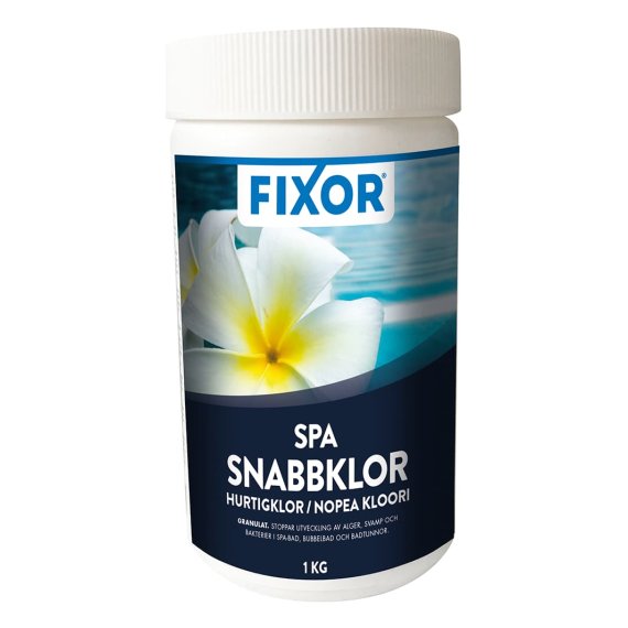 FIXOR BY Nitor SPA Snabbklor Granulat 1kg – SpaCenter Göteborg